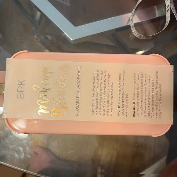 Bella beauty reusable storage case 8 pk makeup blenders new in box never opened - Picture 2 of 2